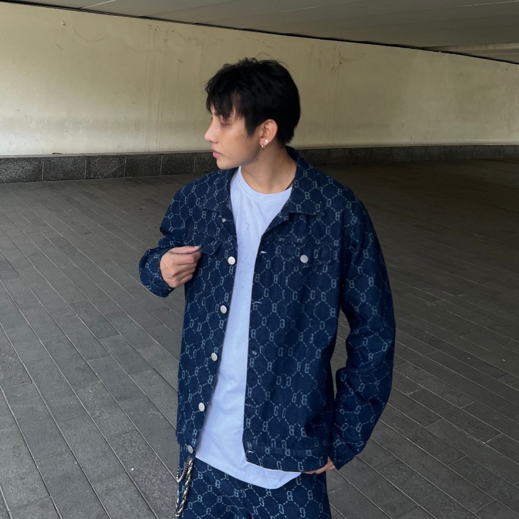 Áo khoác Jacket ZAVADO Monogram Denim