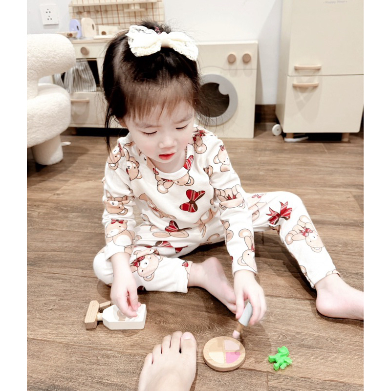 ✨MALINHKID✨CB043- Combo 2 bộ bi tăm nơ trẻ em VNXK