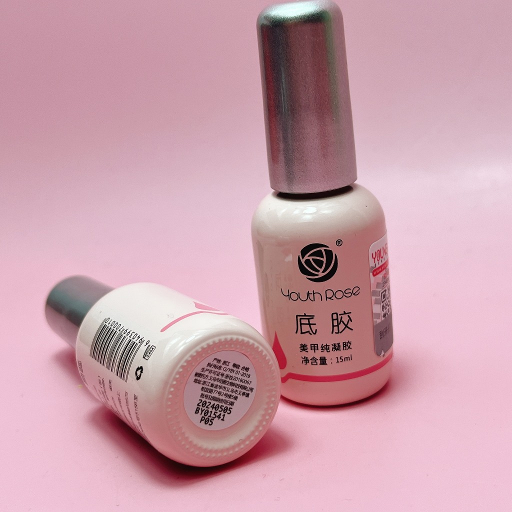 Base Top Hoa Hồng Chính Hãng,  Base Liên Kết  Top Bóng  Dung Dịch Cứng Móng Hard Gel Chai 15ml Nail 381