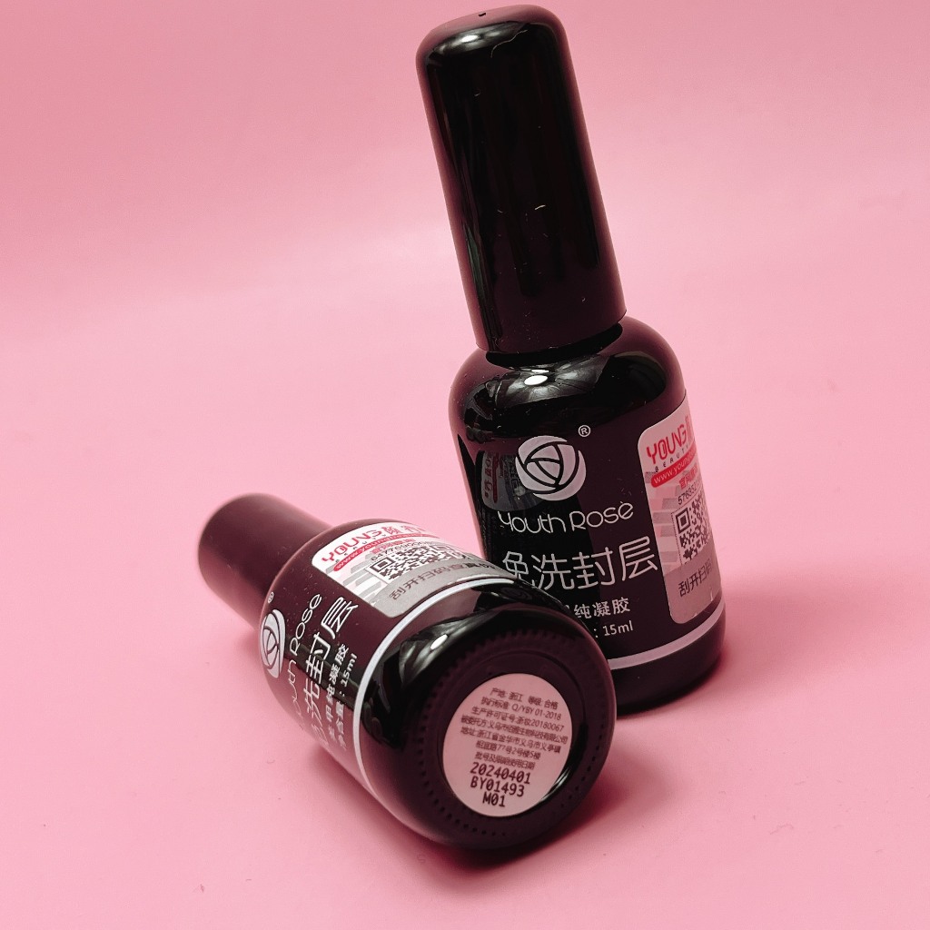 Base Top Hoa Hồng Chính Hãng,  Base Liên Kết  Top Bóng  Dung Dịch Cứng Móng Hard Gel Chai 15ml Nail 381