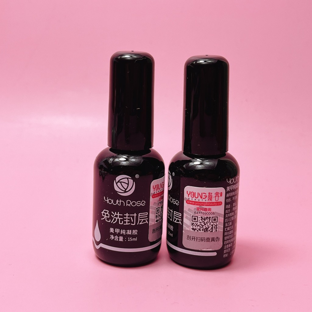 Base Top Hoa Hồng Chính Hãng,  Base Liên Kết  Top Bóng  Dung Dịch Cứng Móng Hard Gel Chai 15ml Nail 381