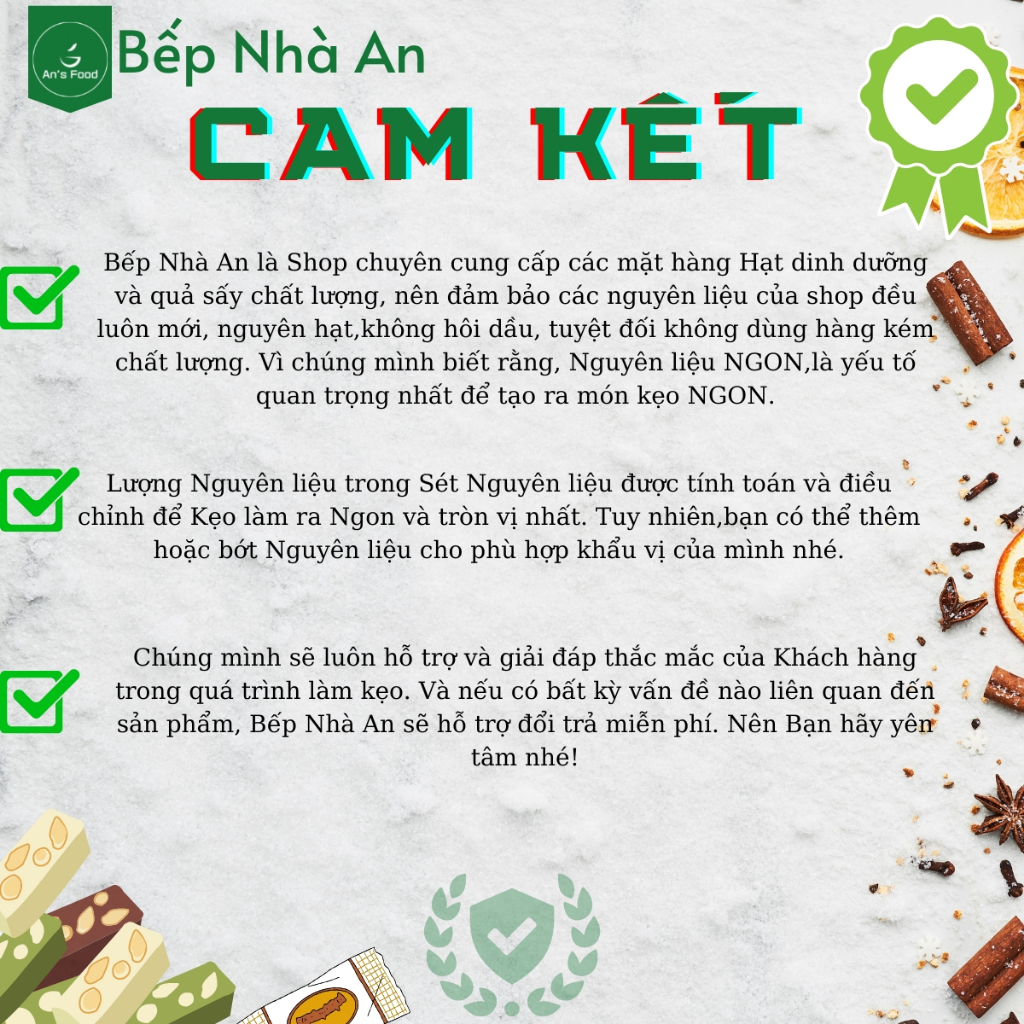 Sét Nguyên liệu làm kẹo Nougat cao cấp ít Ngọt vị  Trà Bá Tước Sung Sấy 60-70 v