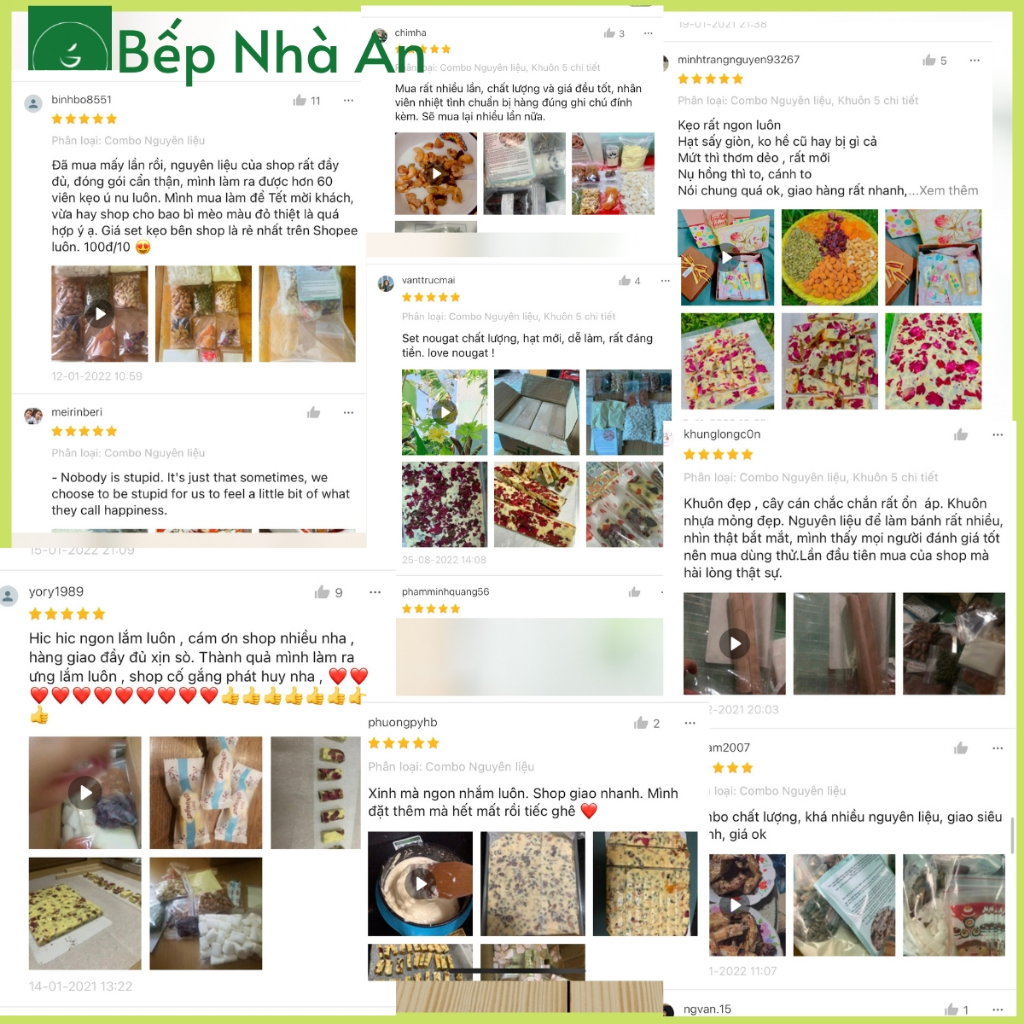 Sét Nguyên liệu làm kẹo Nougat cao cấp ít Ngọt vị  Trà Bá Tước Sung Sấy 60-70 v