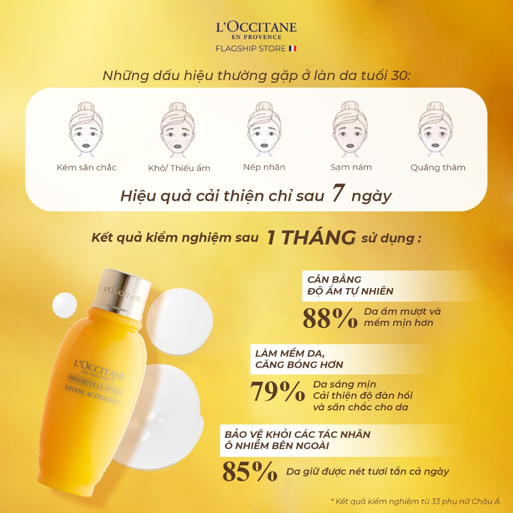 Tinh Chất Kích Hoạt Làn Da Chống Lão Hóa Chuyên Sâu L'Occitane Immortelle Divine Activating Essence 200ml