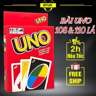 Bài uno 108 lá & 110 lá - bộ thẻ bài uno boardgame đồ chơi trò chơi nhóm bạn giải trí bfun
