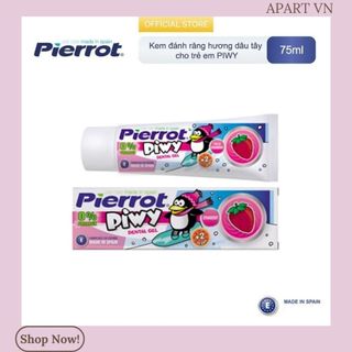 Kem đánh răng hương dâu tây cho trẻ em PIWY Pierrot 75ml