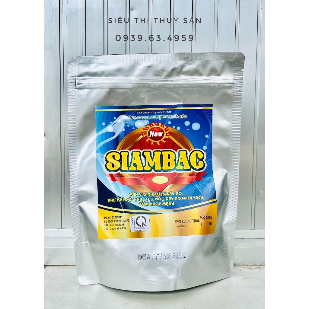 𝓢𝓘𝓐𝓜𝓑𝓐𝓒 - Men vi sinh xử lý đáy ao, Khủ khí độc, đáy ao nuôi sạch tôm khỏe mạnh