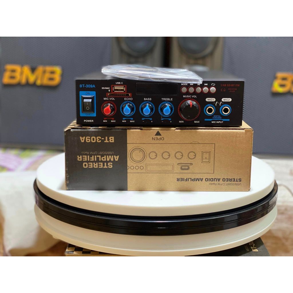 Ampli Mini Bluetooth BT-309A Amply Hát Karaoke, Công Suất Cao 800w
