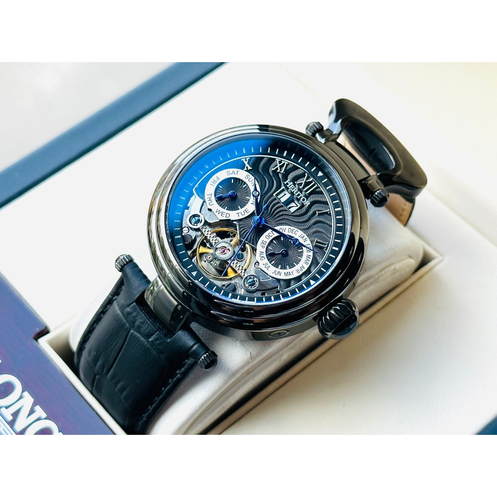 Đồng hồ nam dây da Heritor Automatic Men Watch New Season