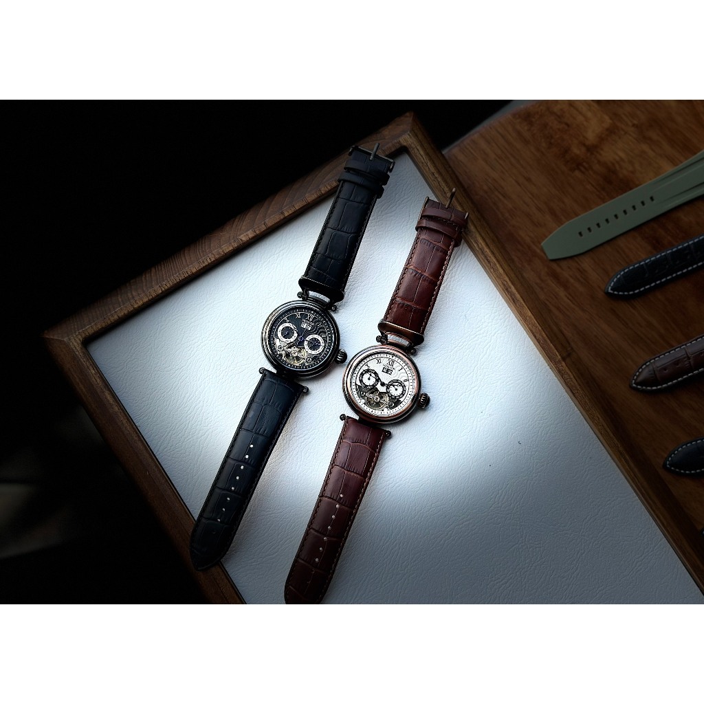 Đồng hồ nam dây da Heritor Automatic Men Watch New Season