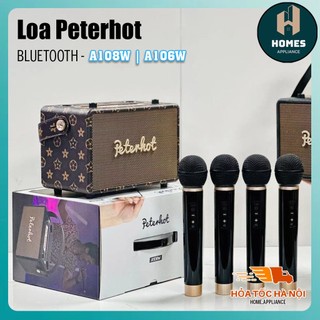Loa bluetooth peterhot a106w bản mới nhất 2023 | loa bluetooth không giây kèm micro siêu chất lượng