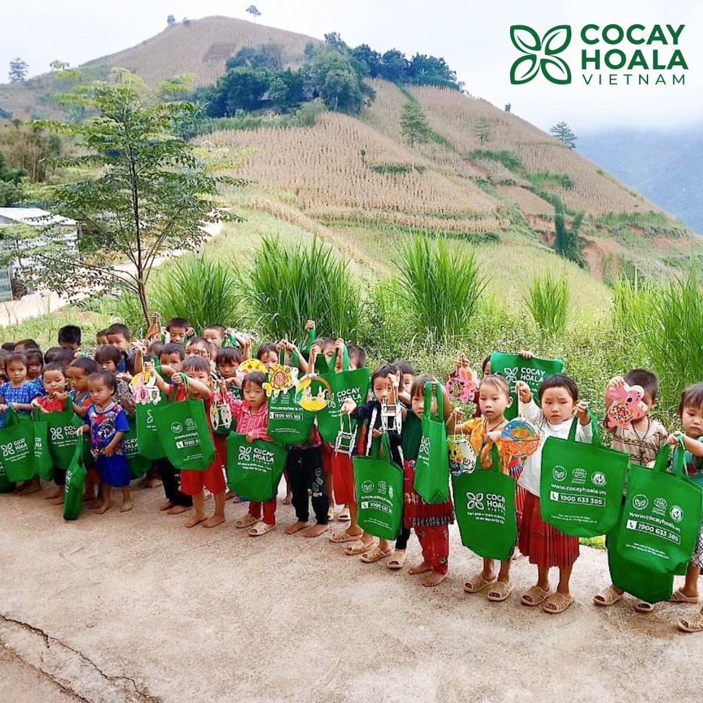 [LÁ NUÔI EM] Túi Vải COCAYHOALA VIETNAM không dệt đa năng - Túi vải tiện lợi, thân thiện với môi trường