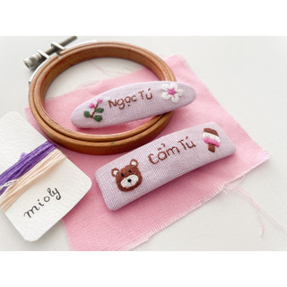 KẸP TÓC THÊU TAY