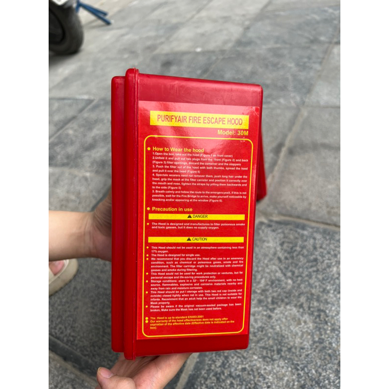 Mặt nạ phòng khói TZL30 Việt Nam Phòng khói, phòng độc dễ dàng sử dụng. Sỉ giá rẻ