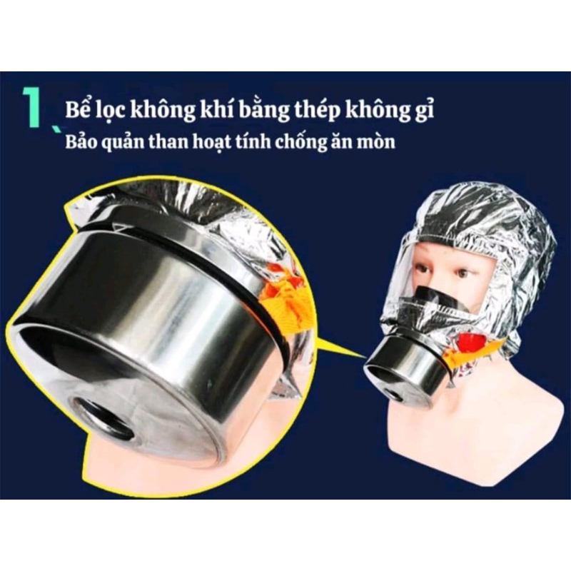 Mặt nạ phòng khói TZL30 Việt Nam Phòng khói, phòng độc dễ dàng sử dụng. Sỉ giá rẻ