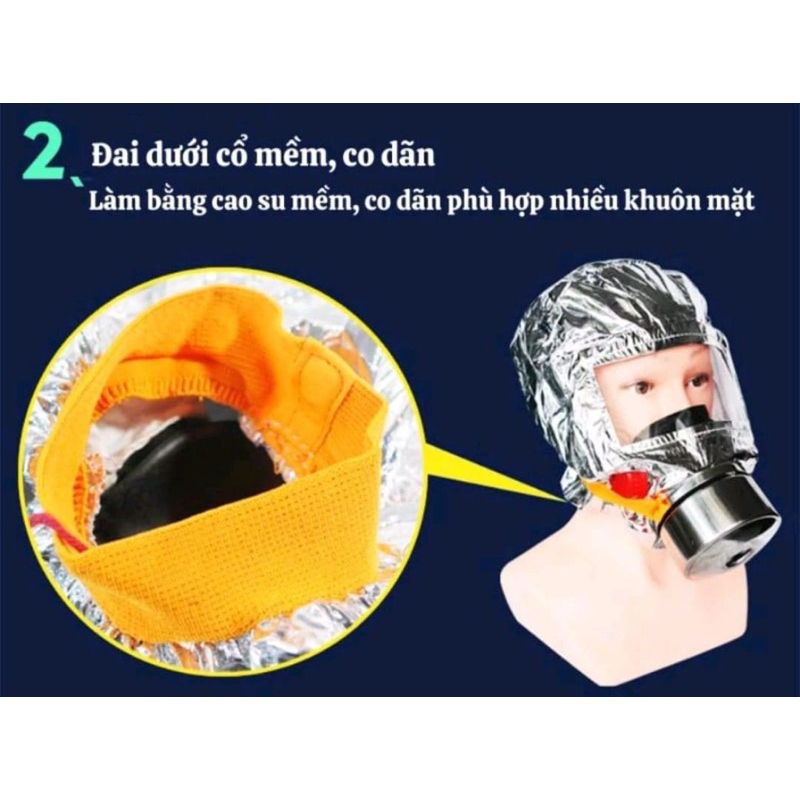 Mặt nạ phòng khói TZL30 Việt Nam Phòng khói, phòng độc dễ dàng sử dụng. Sỉ giá rẻ