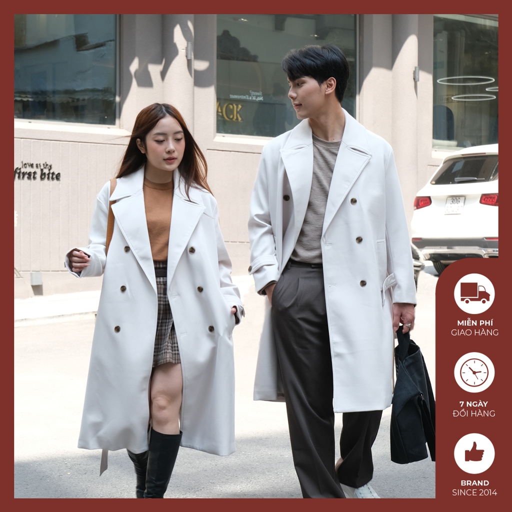 Áo khoác mangto trơn nam dáng dài Độc menswear chất cao cấp 2 lớp lót lụa form thoải mái phong cách Hàn Quốc - AK427