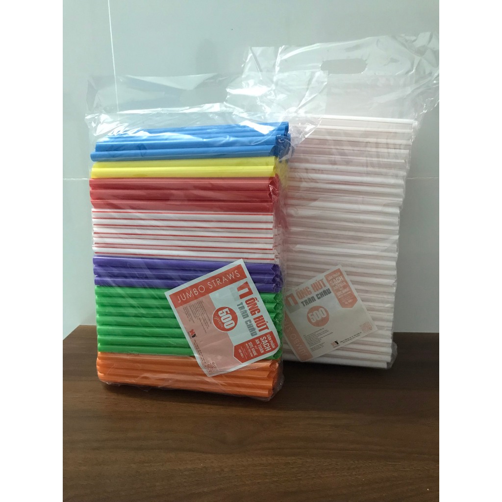 Ống hút trân châu  phi 12  500g nhọn đầu