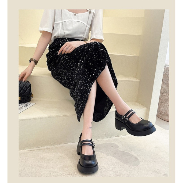 Giày búp bê quai ngang gót vuông 5p LOẠI 1 FULL HỘP siêu xinh