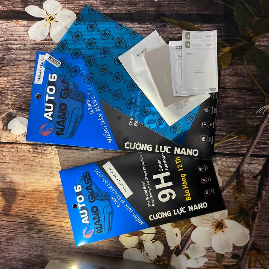 Kính cường lực dán màn zin HUYNDAI I10 -AUTO6- Chống xước màn hình ô tô