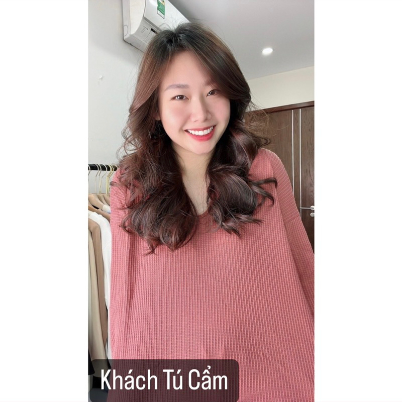 Áo thun len mỏng tay bo cổ tròn.Áo dài tay nữ ulzzang trơn dáng rộng cổ v 3 màu CATU Tú Cẩm
