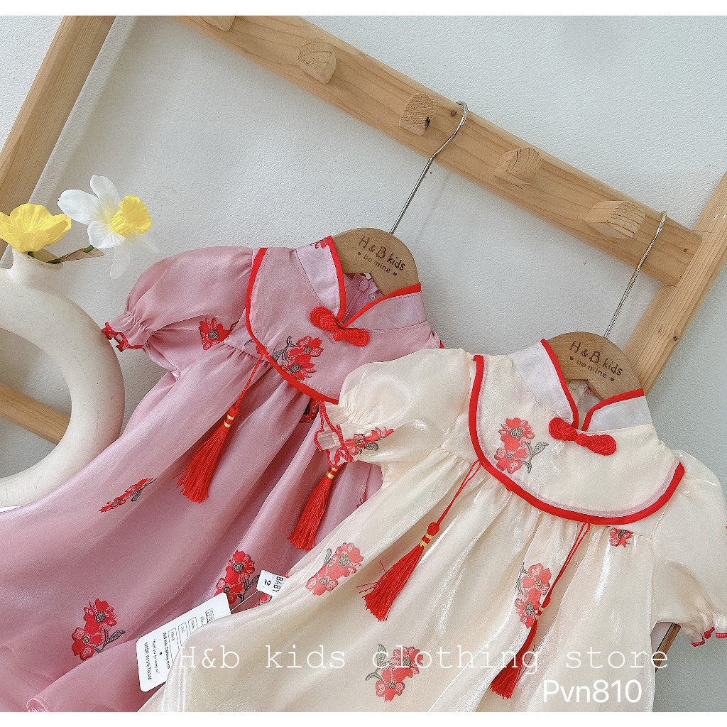 Váy cổ trang công chúa cho bé gái 10-25kg, váy hanfu trung quốc cho bé gái