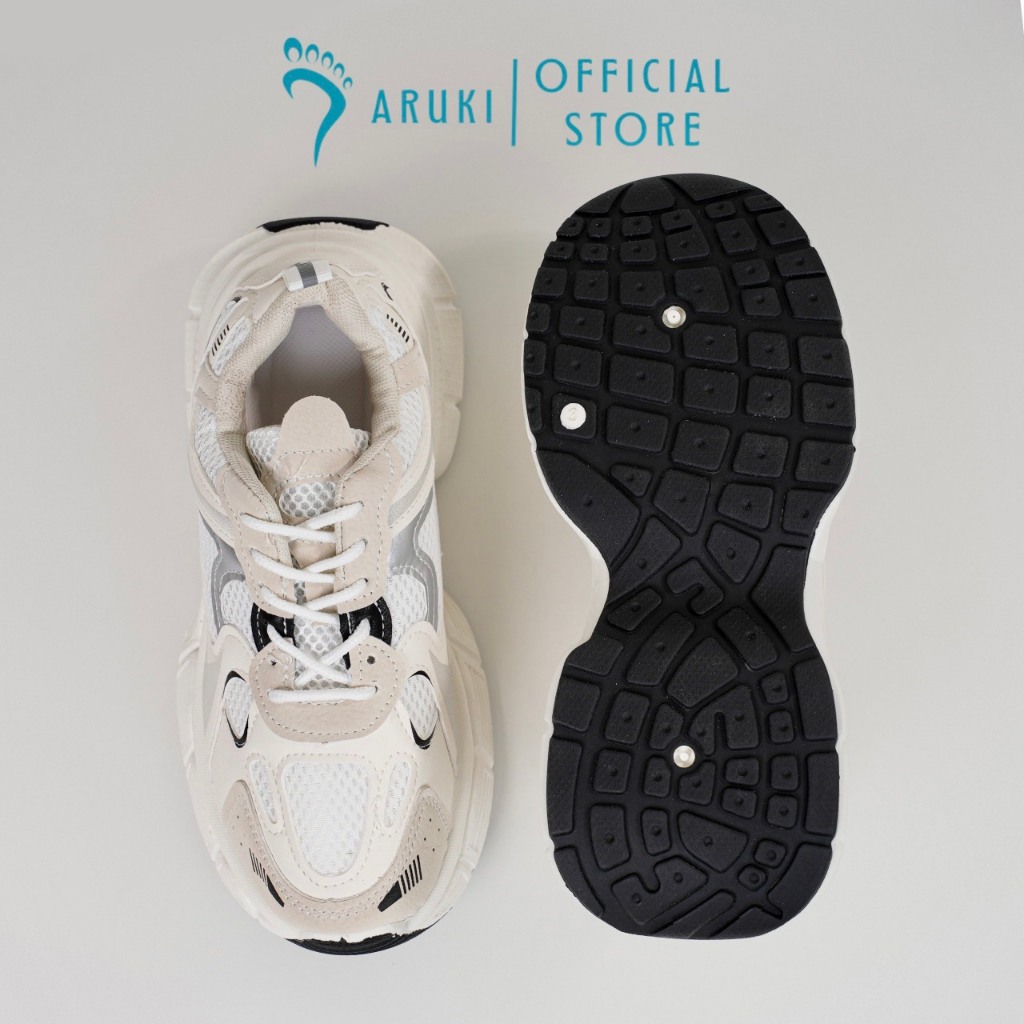 Giày Thể Thao Nữ Độn Đế Aruki Trẻ Trung,Năng Động, Cá Tính - M87