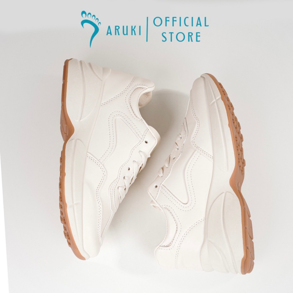 Giày Thể Thao Nữ Độn Đế ARUKI Dáng Sneaker Cá Tính - FS035