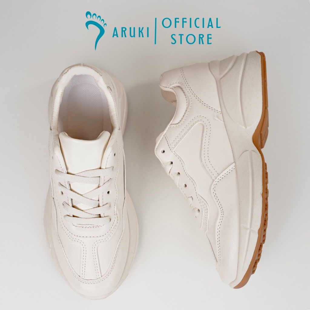 Giày Thể Thao Nữ Độn Đế ARUKI Dáng Sneaker Cá Tính - FS035