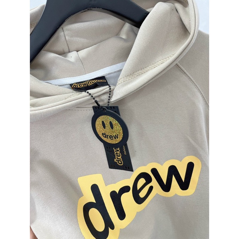 Áo hoodie Drew unisex form rộng, có mũ, họa tiết mặt cười dễ thương, trẻ trung, chất nỉ da dày dặn, cao cấp