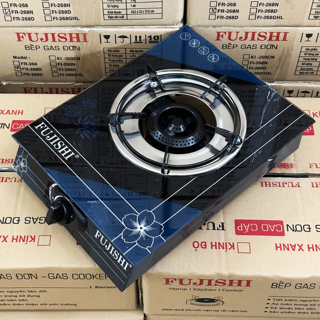 Bếp gas đơn FUJISHI FR-279G - ĐIẾU GANG ĐÚC LỬA LỚN - Đun nấu nhanh + Tiết kiệm gas - Bảo hành chính hãng 02 Năm
