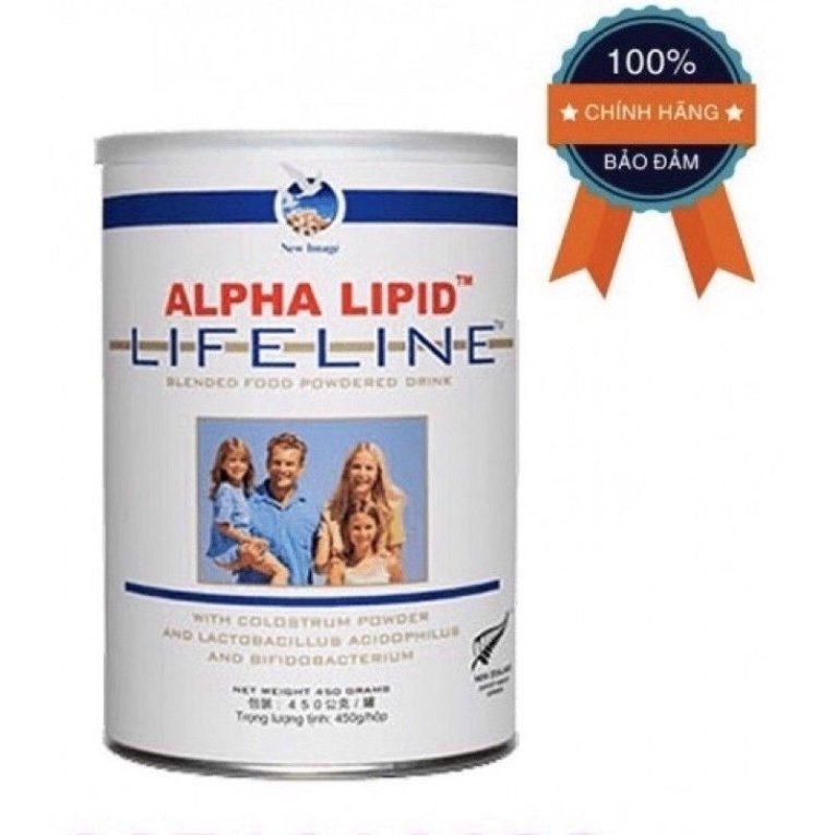 Combo 8-10 lon  Alpha Lipid Lifeline 450g chính hãng New Zealand