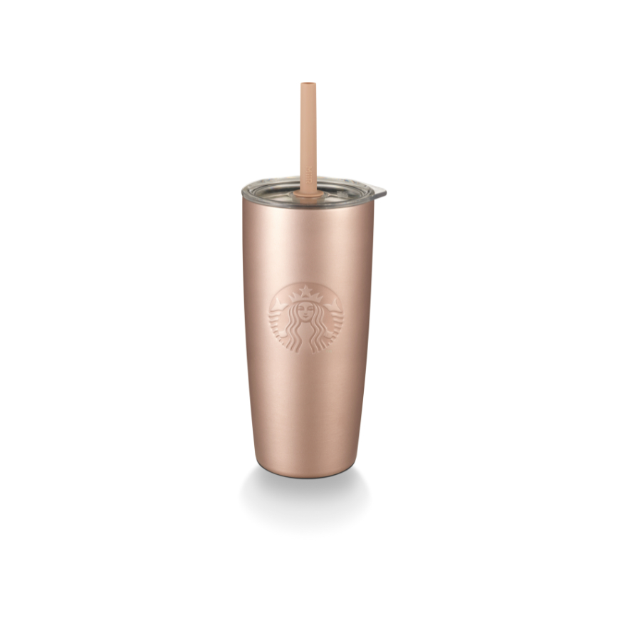 Ly Starbucks Cold Cup 20Oz (591ml) Stainless Steel CHAMPGNE GLD SRN HOL