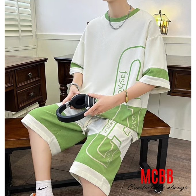 MCBB 9-24 Kg 100% Cotton Bộ Đồ Bé Trai Áo Phông Bé Trai Quần Đùi Short Áo Thun Bộ Cộc Tay Cho Bé Trai Quần Áo Trẻ Em Nam