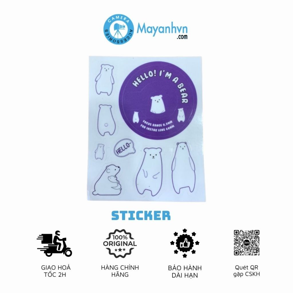 Sticker dán máy ảnh