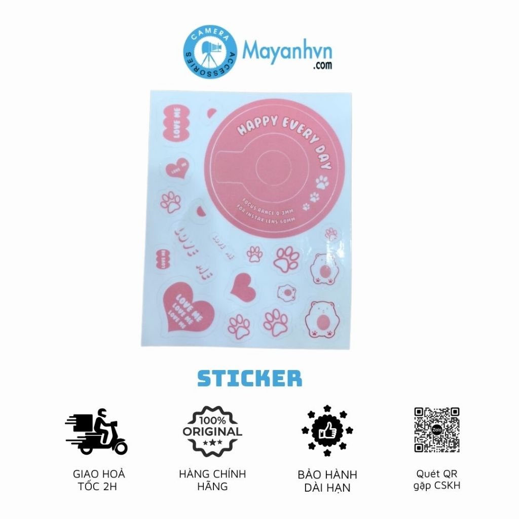 Sticker dán máy ảnh