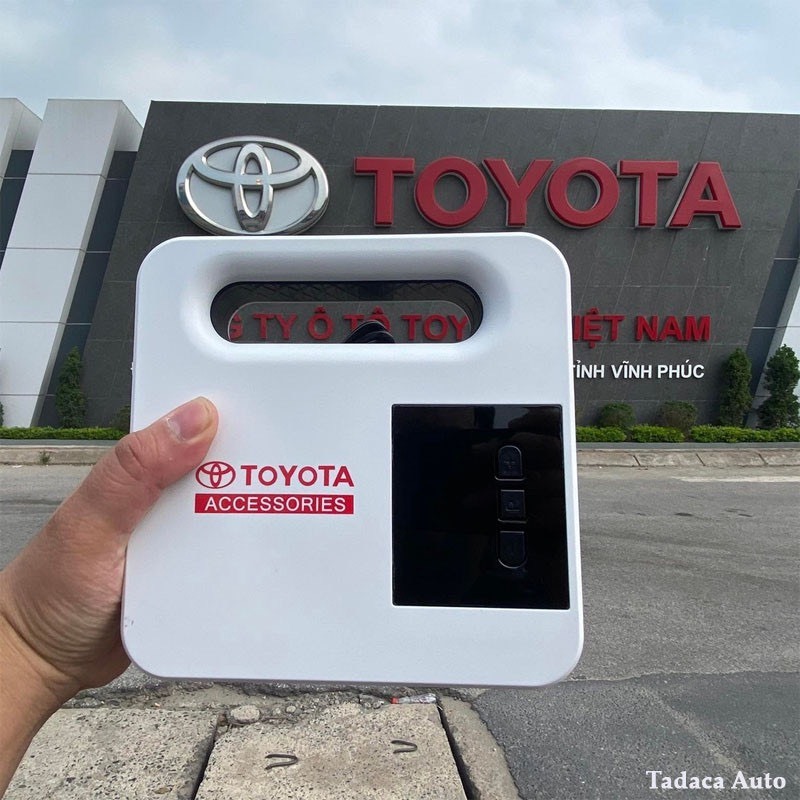 Bơm lốp ô tô TOYOTA chính hãng nhà máy - Bơm điện tử thông minh tự ngắt