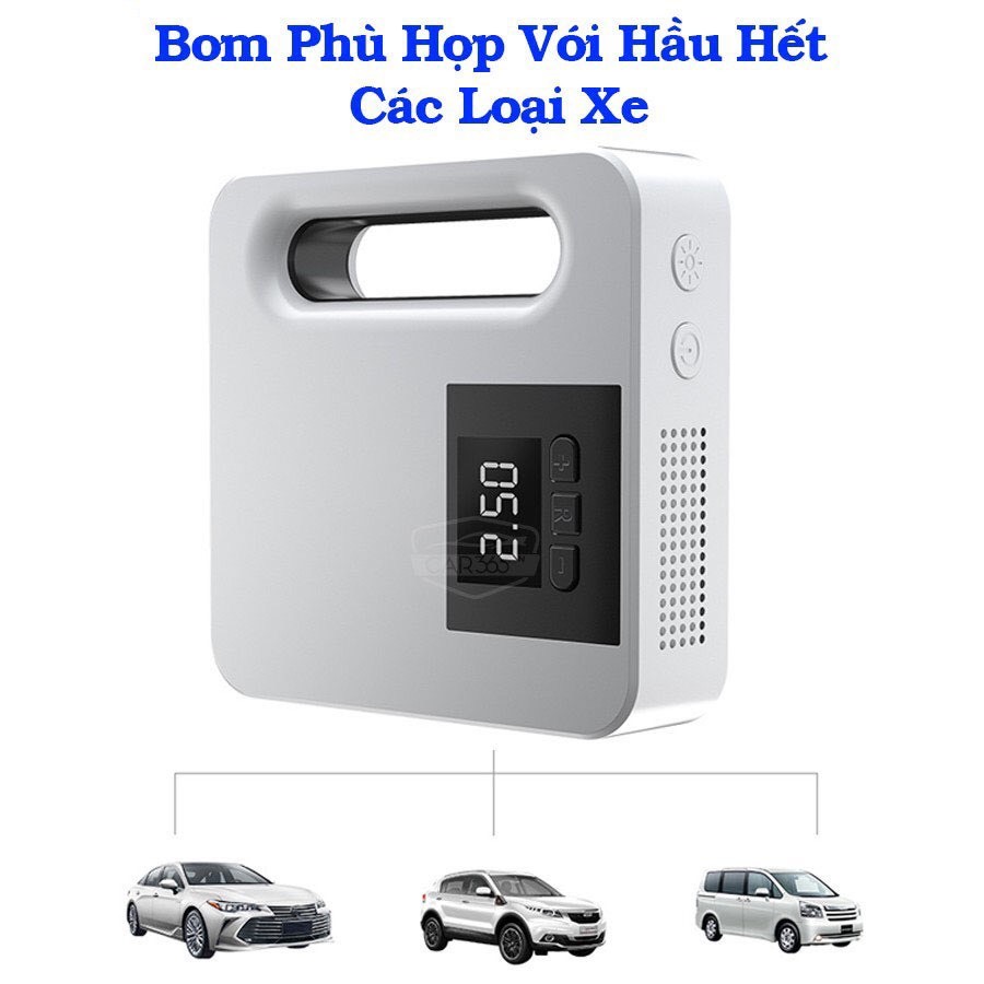 Bơm lốp ô tô TOYOTA chính hãng nhà máy - Bơm điện tử thông minh tự ngắt