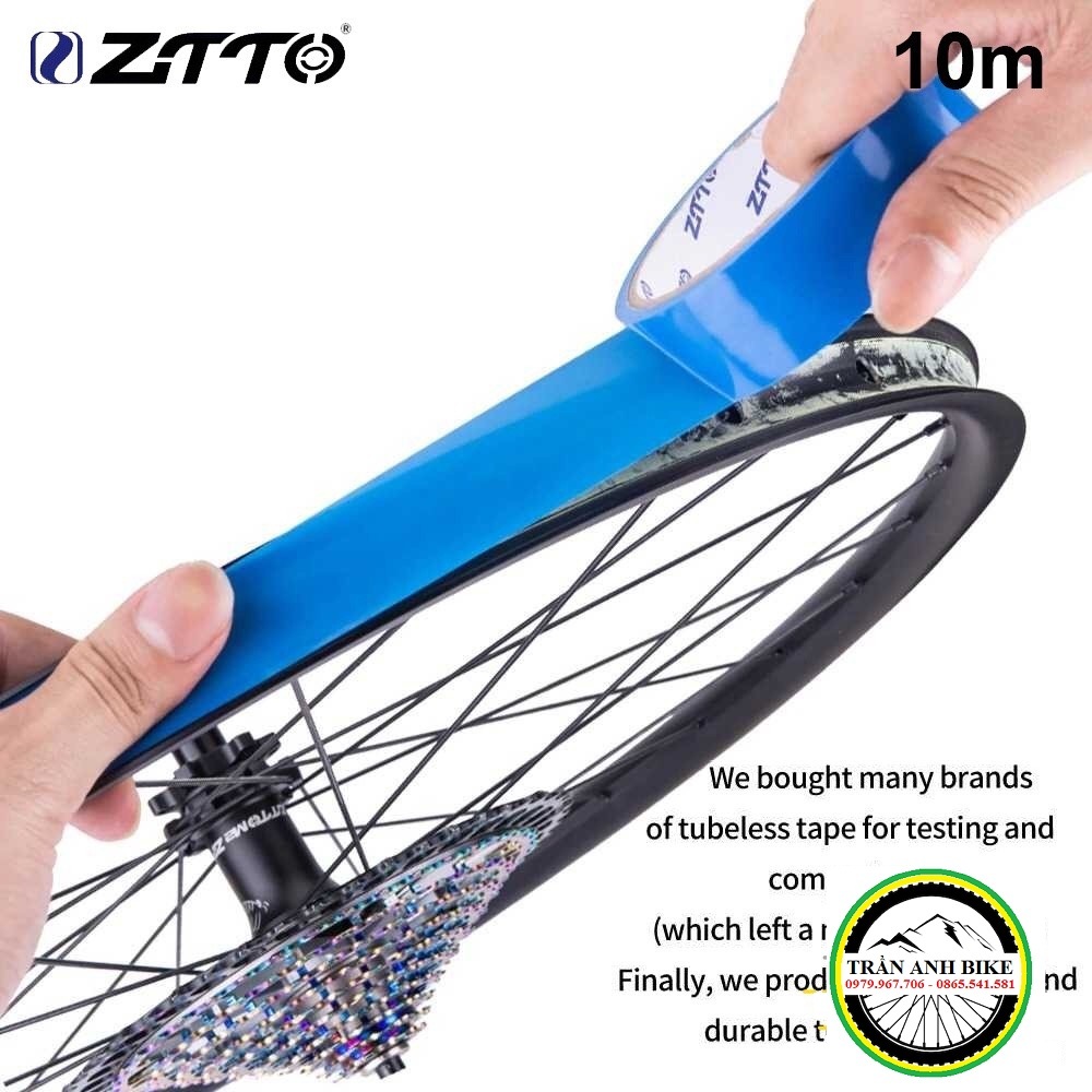 Băng keo dán vành không săm Tubeless xe đạp ZiTTO