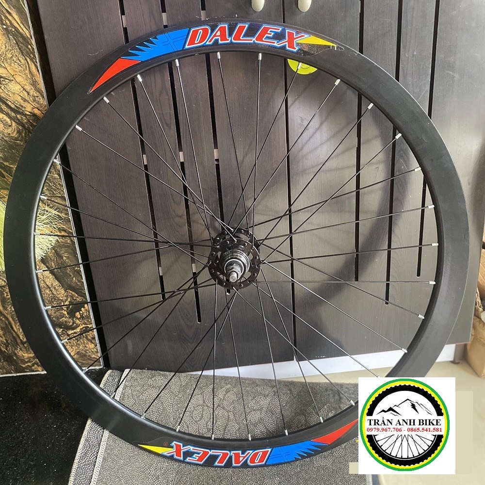Vành nhôm không nan hoa xe đạp DALEX 700Cx40mm 32 lỗ