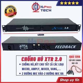 Chống Hú Xtr 4.0 Thiết Bị Chống Hú Micro Cao Cấp Loại 4 Đường Mic, Quà 139K 2 Dây Canon Đực Cái, Bh 12 Tháng-H2Pro Tech