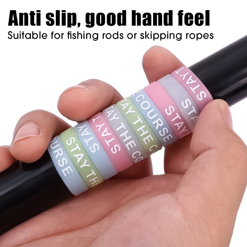 Vòng Silicone Phát Quang Trang Trí đèn pin, cần câu, Chống Trượt 22MM