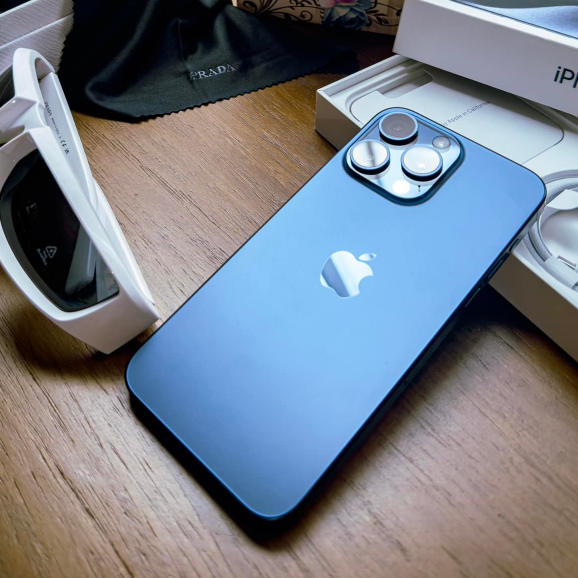 IP15 Promax Xanh titan 256gb sạc 4 lần đẹp keng