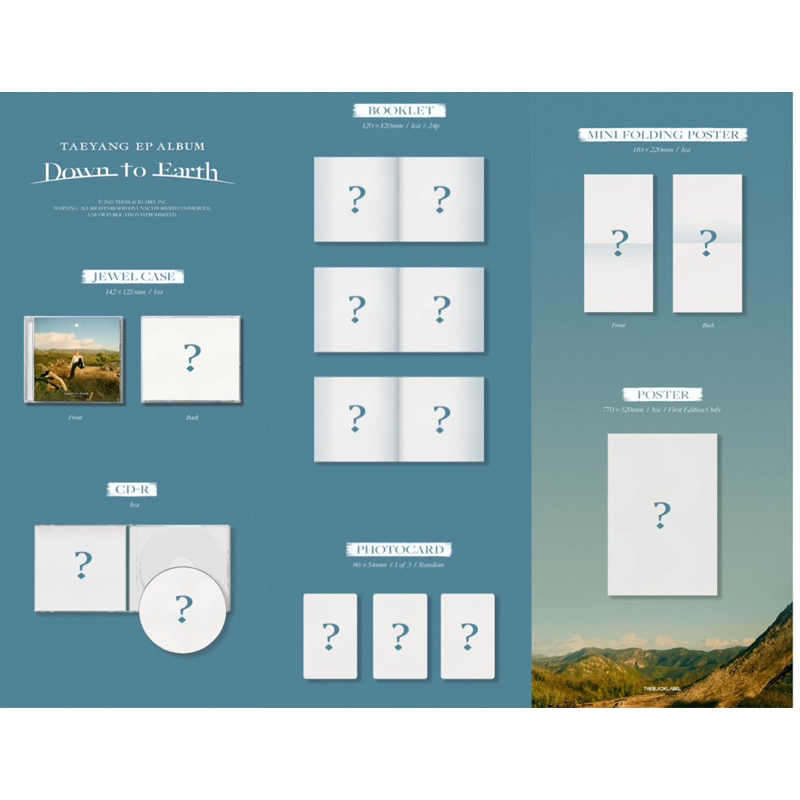 Bộ sưu tập ảnh TAEYANG EP Album - Down To Earth