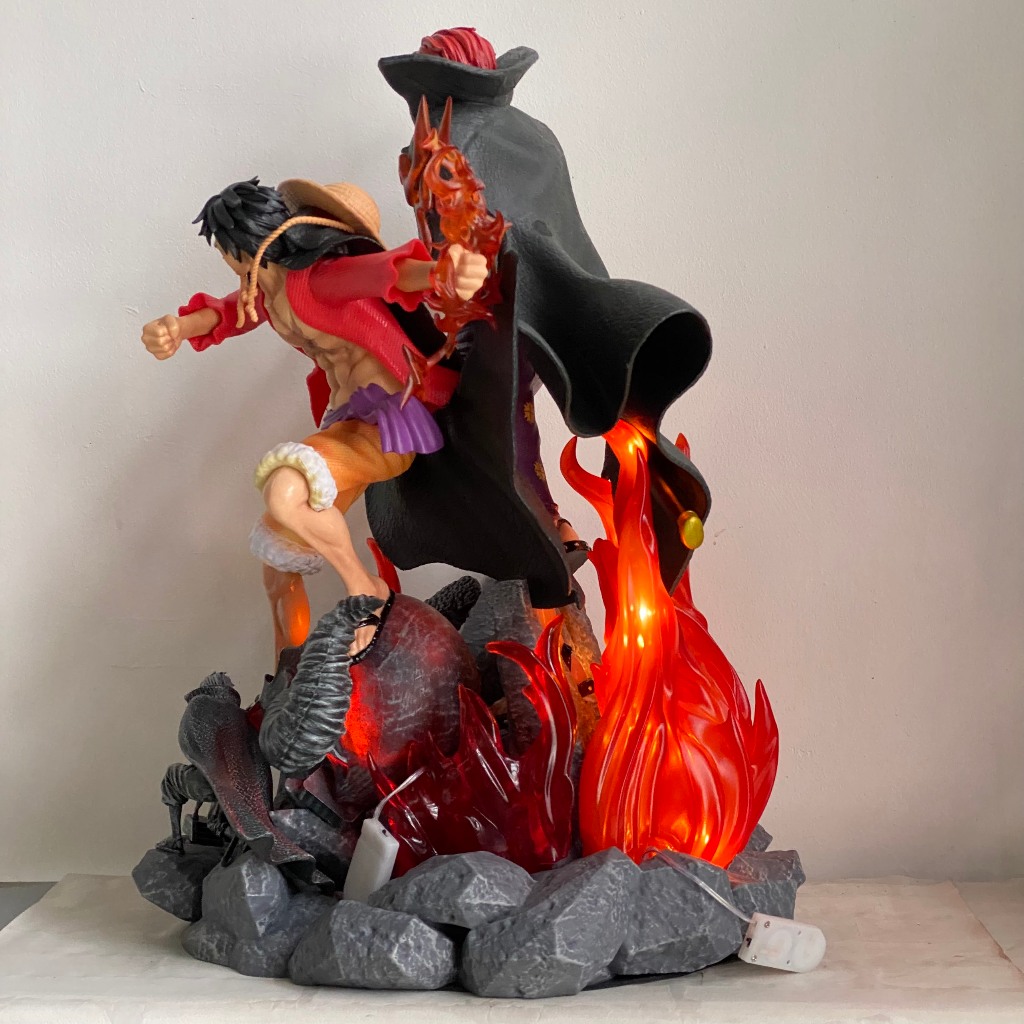 Mô hình kỉ niệm Shanks và Luffy cao 50CM siêu to - mô hình luffy và shanks trên đảo đầu lâu - One piece