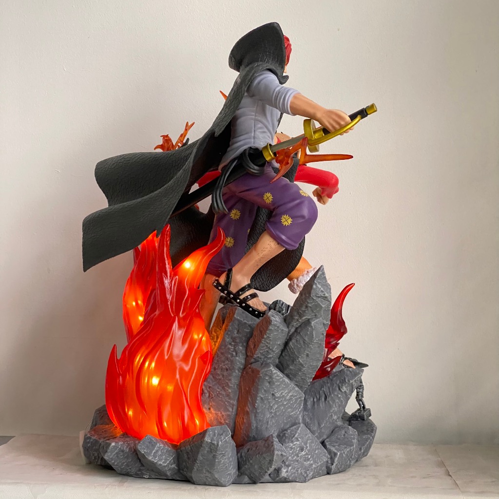 Mô hình kỉ niệm Shanks và Luffy cao 50CM siêu to - mô hình luffy và shanks trên đảo đầu lâu - One piece