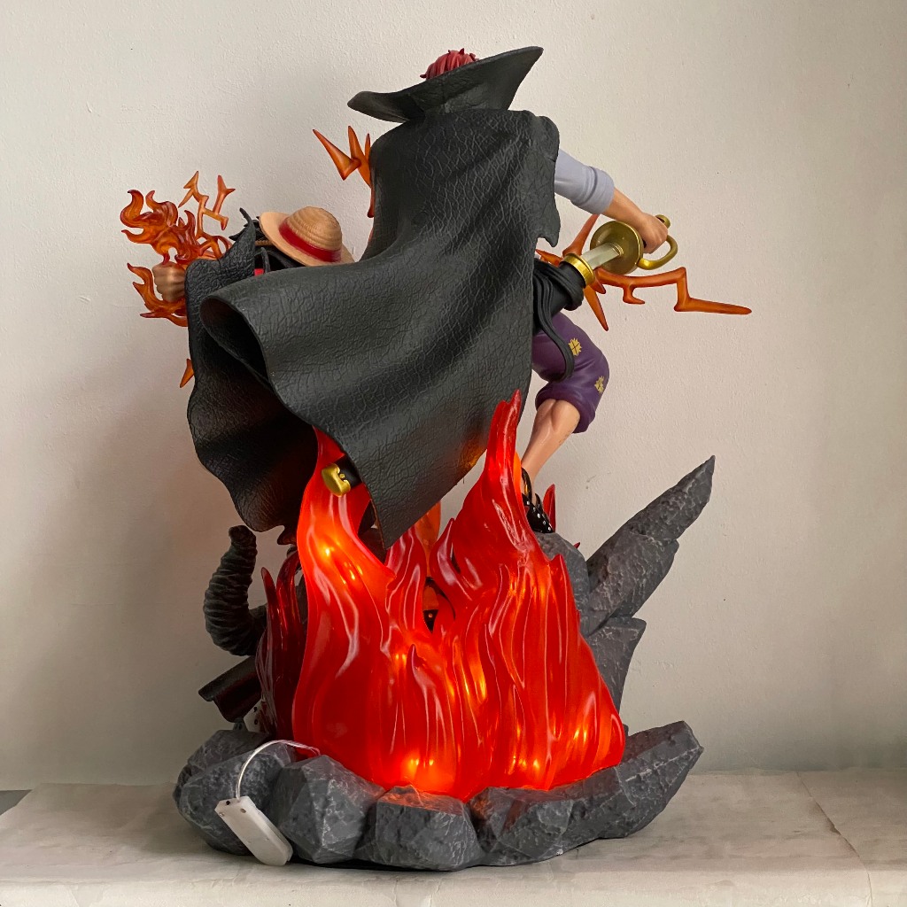 Mô hình kỉ niệm Shanks và Luffy cao 50CM siêu to - mô hình luffy và shanks trên đảo đầu lâu - One piece