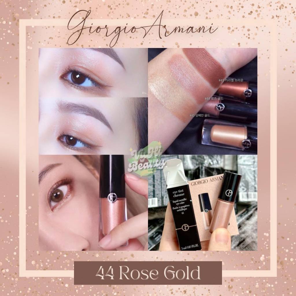 Nhũ mắt Giorgio Armani Eye Tint Chrome Liquid Metallic Eye Color dạng lỏng 3ml Có Box