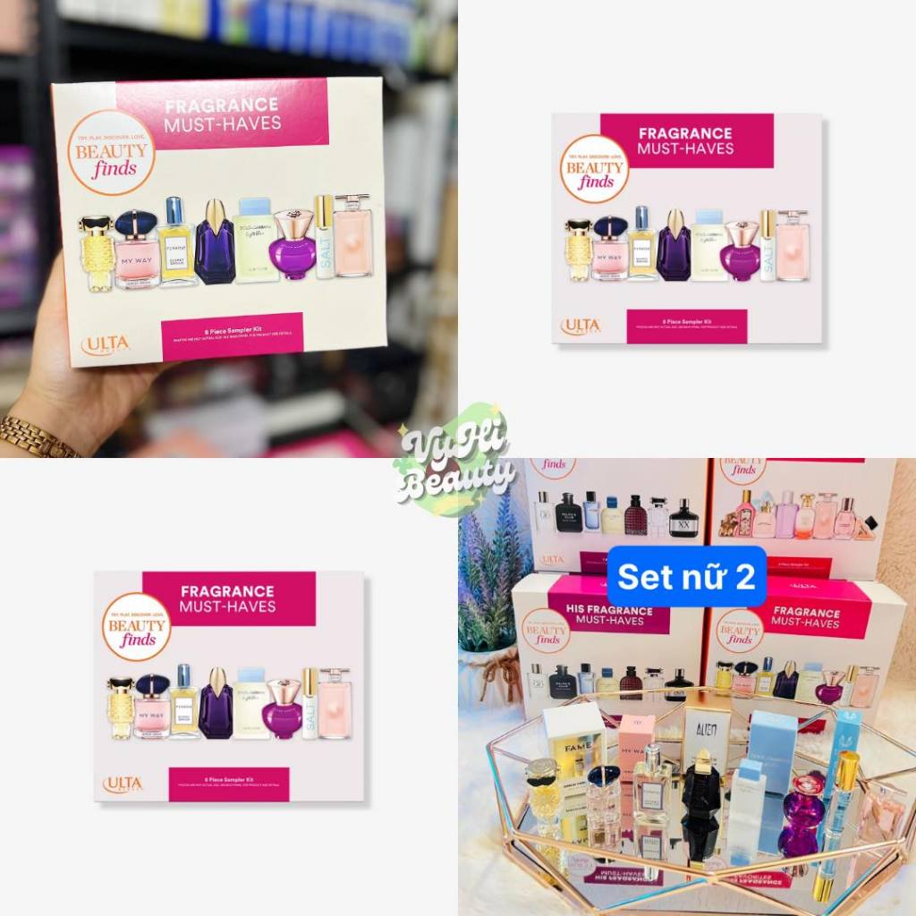 Set nước hoa Ulta Fragrance Must-haves 8 chai mini