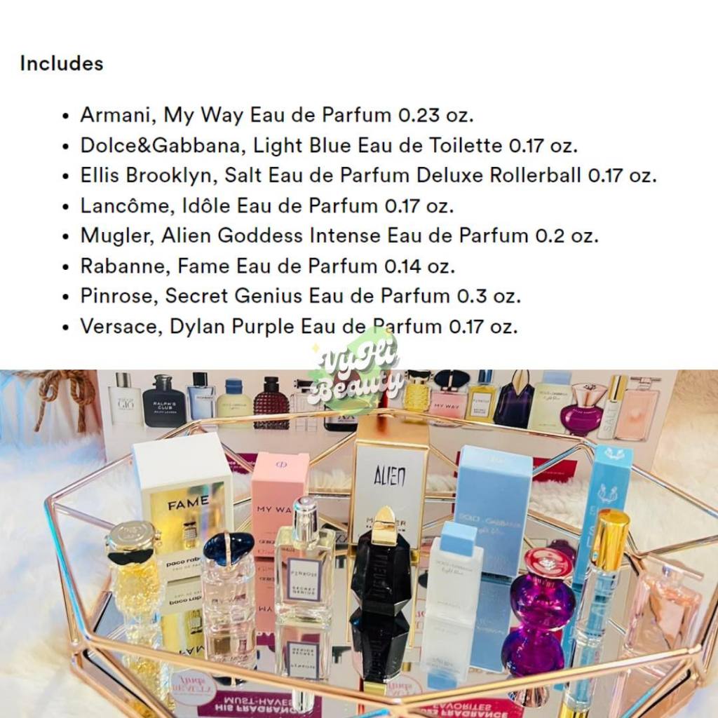 Set nước hoa Ulta Fragrance Must-haves 8 chai mini
